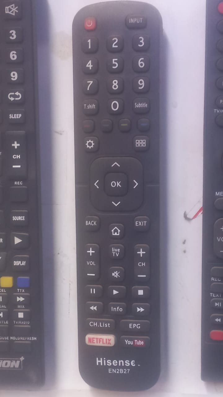 Hisense EN2B27 Replacement TV Remote – Netflix & YouTube Keys view 1