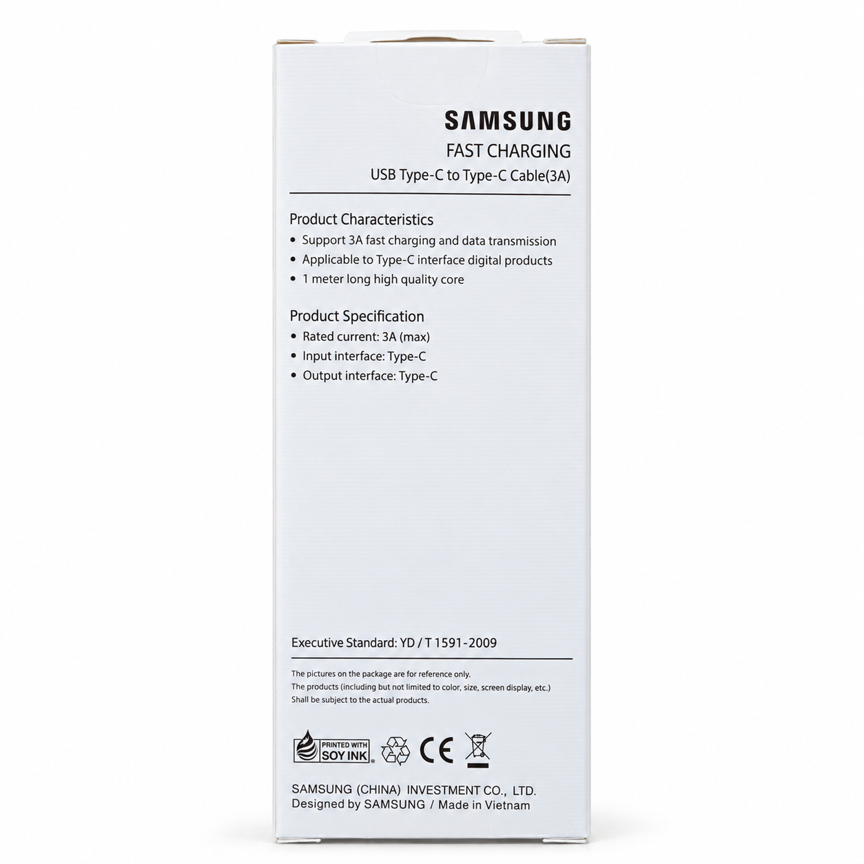 Samsung USB-C to USB-C 3A Fast Charging Cable view 2