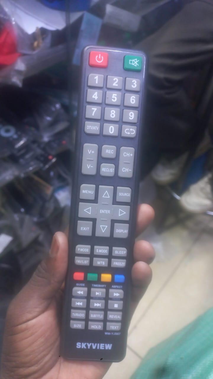 Skyview Replacement TV Remote – Grey Number Keys view 1