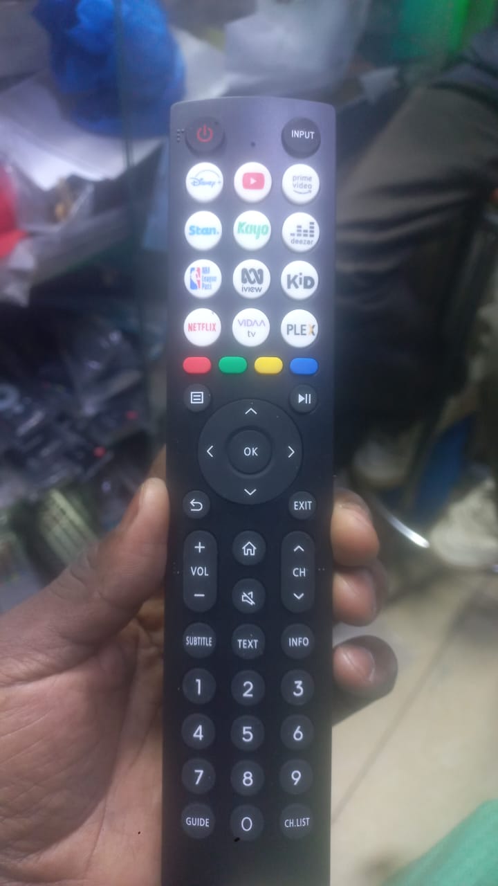 VIDAA-Style TV Replacement Remote – 12 App Shortcut Keys